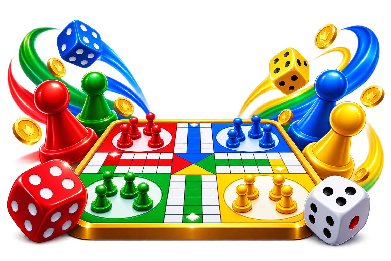 Ludo Board Illustration